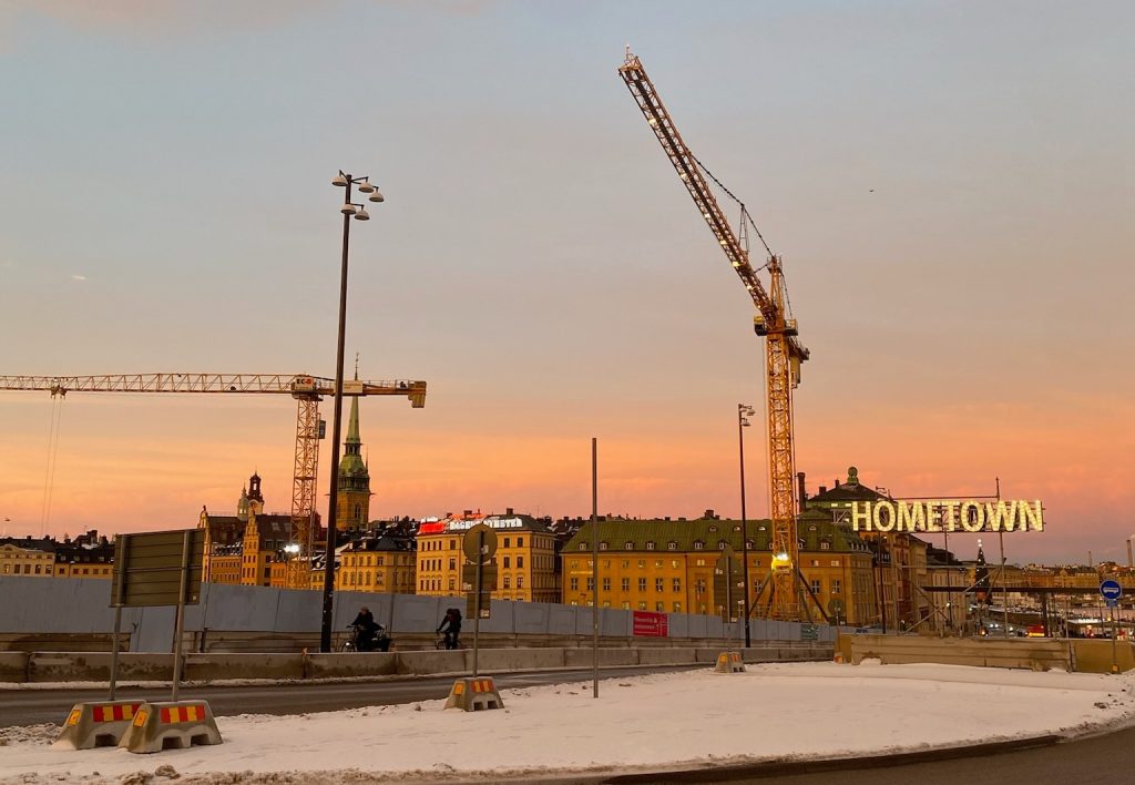 Sodermalm at sunset