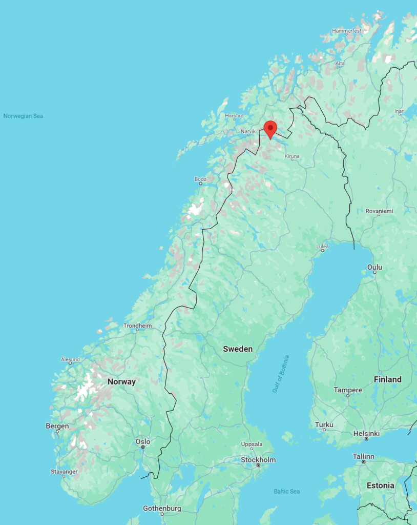 Google map of Abisko.